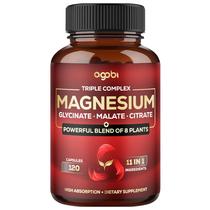 Suplemento Agobi Magnesium Triple Complex 600mg 120 cápsulas