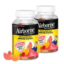 Suplemento Airborne 750 mg de gomas de vitamina C 42 unidades (pacote com 2) Suplemento Airborne 750 mg de gomas de vitamina C 42 unidades (pacote com 2)