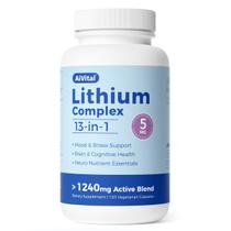 Suplemento AiVital Orotato de Lítio 5 mg 120 cápsulas veganas Suplemento AiVital Orotato de Lítio 5 mg 120 cápsulas veganas