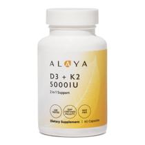 Suplemento Alaya Naturals Vitamina D3 K2 5000 UI 60 cápsulas Suplemento Alaya Naturals Vitamina D3 K2 5000 UI 60 cápsulas