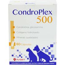 Suplemento Alim. Condroplex 500 Avert Cães e Gato pp 60 Comp