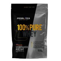 Suplemento Alimentar 100% Pure Whey Refil 900g Probiótica Sabor Chocolate