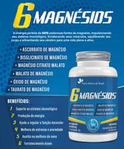 Suplemento Alimentar 6 Magnésios 600mg 60 cápsulas Flora Nativa
