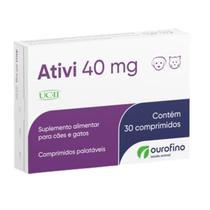 Suplemento Alimentar ATIVI 40mg C/30 Comprimidos - Ouro Fino