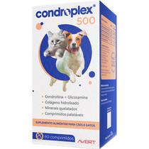 Suplemento Alimentar Avert CondroPlex 500 para Cães e Gatos de Pequeno Porte - 60 Comprimidos Suplemento Alimentar Avert CondroPlex 500 para Cães e Gatos de Pequeno Porte - 60 Comprimidos