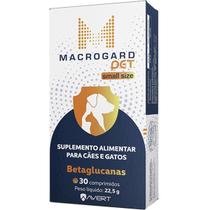 Suplemento Alimentar Avert Macrogard Pet Small Size para Cães e Gatos - 30 Comprimidos Suplemento Alimentar Avert Macrogard Pet Small Size para Cães e Gatos - 30 Comprimidos