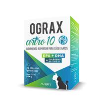 Suplemento Alimentar Avert Ograx Artro 10 para Cães e Gatos 30 Cápsulas