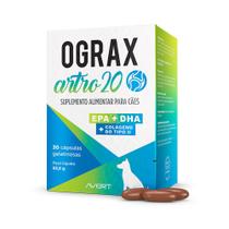 Suplemento Alimentar Avert Ograx Artro 20 para Cães