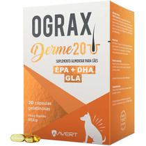 Suplemento Alimentar Avert Ograx Derme 20 para Cães - 30 Cápsulas