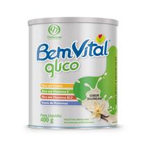 Suplemento Alimentar BemVital Glico Baunilha 400g Controle da Glicose, Zero Lactose e Glúten