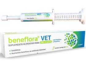 Suplemento Alimentar Beneflora Vet Seringa Cães Gatos Probiótico Prebiótico 14g Avert - TECBIO