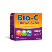 Suplemento Alimentar Bio-C Tripla Ação 30 comprimidos efervescentes