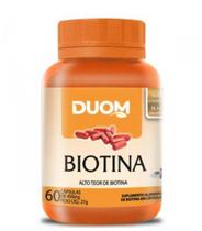Suplemento Alimentar Biotina 450mg 60 Cps - Duom