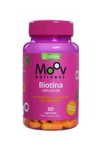 Suplemento Alimentar Biotina 60 Cápsulas Moov Wellness Suplemento Alimentar Biotina 60 Cápsulas Moov Wellness