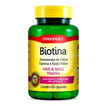 Suplemento Alimentar Biotina Fortalecimento C60 Maxinutri