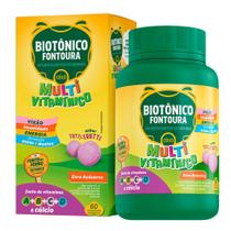 Suplemento Alimentar Biotônico Fontoura Multivitamínico Tutti-Frutti com 60 Comprimidos Mastigáveis