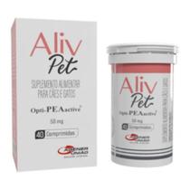 Suplemento Alimentar Cães e Gatos Aliv Pet 50mg C/ 40 Comp
