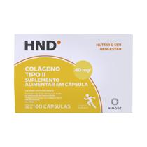 Suplemento Alimentar Colágeno Tipo II HND Hinode 60 Cápsulas