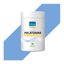 Suplemento Alimentar Com Melatonina Triptofano Vitaminas Sono Profundo Ciclo Circadiano 60cáps 250mg - Vital Natus