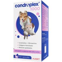 Suplemento Alimentar CondroPlex 1000 para Cães e Gatos de Médio e Grande Porte - 60 Cápsulas Suplemento Alimentar CondroPlex 1000 para Cães e Gatos de Médio e Grande Porte - 60 Cápsulas