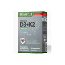 Suplemento Alimentar D3+K2 Bionatus com 30 comprimidos Suplemento Alimentar D3+K2 Bionatus com 30 comprimidos