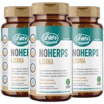 Suplemento Alimentar De Lisina Noherps 90 Comp.100Mg Kit 3Un