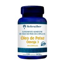 Suplemento Alimentar de Óleo de Peixa Ômega 3 Schraiber 120 Cápsulas
