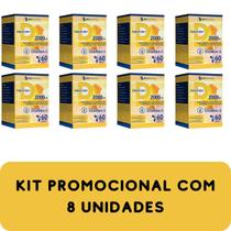 Suplemento Alimentar de Vitaminas D Biocêutica Fisiofort D 2000ui Pote 60 Cápsulas 8 Unidades