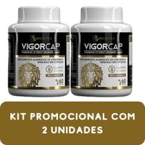 Suplemento Alimentar de Vitaminas e Minerais Biocêutica Vigorcap Pote 60 Cápsulas Kit Promocional 2