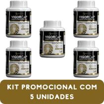 Suplemento Alimentar de Vitaminas e Minerais Biocêutica Vigorcap Pote 60 Cápsulas Kit Promocional 5