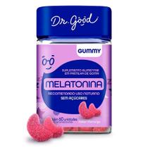 Suplemento Alimentar em Goma Melatonina 0,21mg Sem Açúcares com 60 Unidades Sabor Morango - Dr. Good