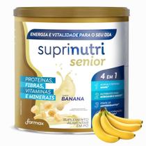 Suplemento Alimentar Em Pó Suprinutri Senior Sabor Banana 400g Farmax