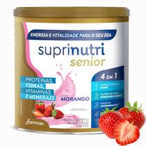 Suplemento Alimentar Em Pó Suprinutri Senior Sabor Morango 400g Farmax