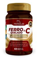 Suplemento alimentar Ferro quelato + C com 60 cápsulas - Herbolab