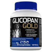 Suplemento Alimentar Glicopan Gold para Cães e Gatos Vetnil 30 Comprimidos