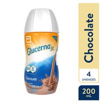 Suplemento Alimentar Glucerna SR Chocolate 200ml - Kit 4 Uni.