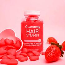 Suplemento Alimentar Gummy Hair Vitamin Morango do Amor - 60 Unidades