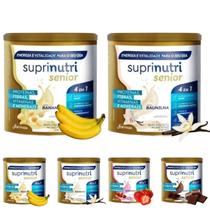Suplemento alimentar idoso suprinutri senior 2 latas sabores