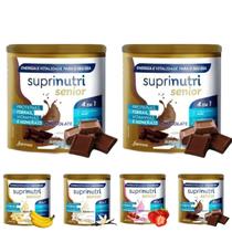 Suplemento alimentar idoso suprinutri senior 2 latas sabores Suplemento alimentar idoso suprinutri senior 2 latas sabores