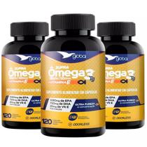 Suplemento Alimentar Kit 3 Supra Ômega 3 TG 18 EPA 12 DHA Vitamina E 120 Cap Suplemento Alimentar Kit 3 Supra Ômega 3 TG 18 EPA 12 DHA Vitamina E 120 Cap