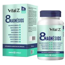 Suplemento Alimentar Magnésio Vital Z 350mg 8 Fontes 60 Cápsulas Suplemento Alimentar Magnésio Vital Z 350mg 8 Fontes 60 Cápsulas