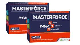 Suplemento Alimentar MasterForce Imune KIT C/02 CX C/60 Caps