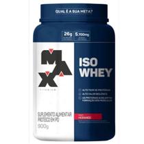 Suplemento Alimentar Max Titanium Whey Isolado Morango 900G 30 Doses Suplemento Alimentar Max Titanium Whey Isolado Morango 900G 30 Doses