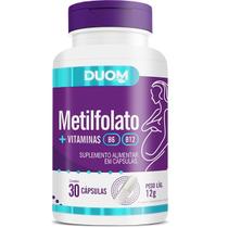 Suplemento Alimentar Metilfolato + Vitaminas B6 B12 30 Cápsulas