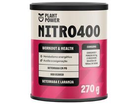 Suplemento Alimentar Nitro400 Beterraba e Laranja Plant Power Lata 270g