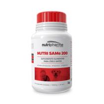 Suplemento Alimentar Nutripharme Nutri SAMe 200 para Cães e Gatos 30 Comprimidos Suplemento Alimentar Nutripharme Nutri SAMe 200 para Cães e Gatos 30 Comprimidos