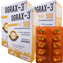 Suplemento Alimentar Ograx-3 500 Mg 90 Cápsulas Ômega 3 Epa Dha Cães Gatos Avert