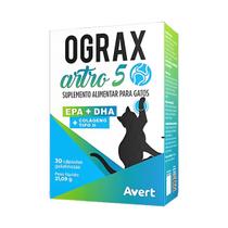 Suplemento Alimentar Ograx Artro 5 Gatos - 30 Cápsulas