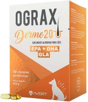 Suplemento Alimentar Ograx Derme 20 para Cães - 30 cápsulas - Avert