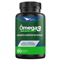 Suplemento Alimentar Ômega 3 6 9 Vegetal Linhaça Borragem Gergelim Cártamo 120 Cáps